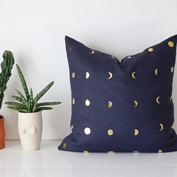 Blue Toss Pillows Etsy