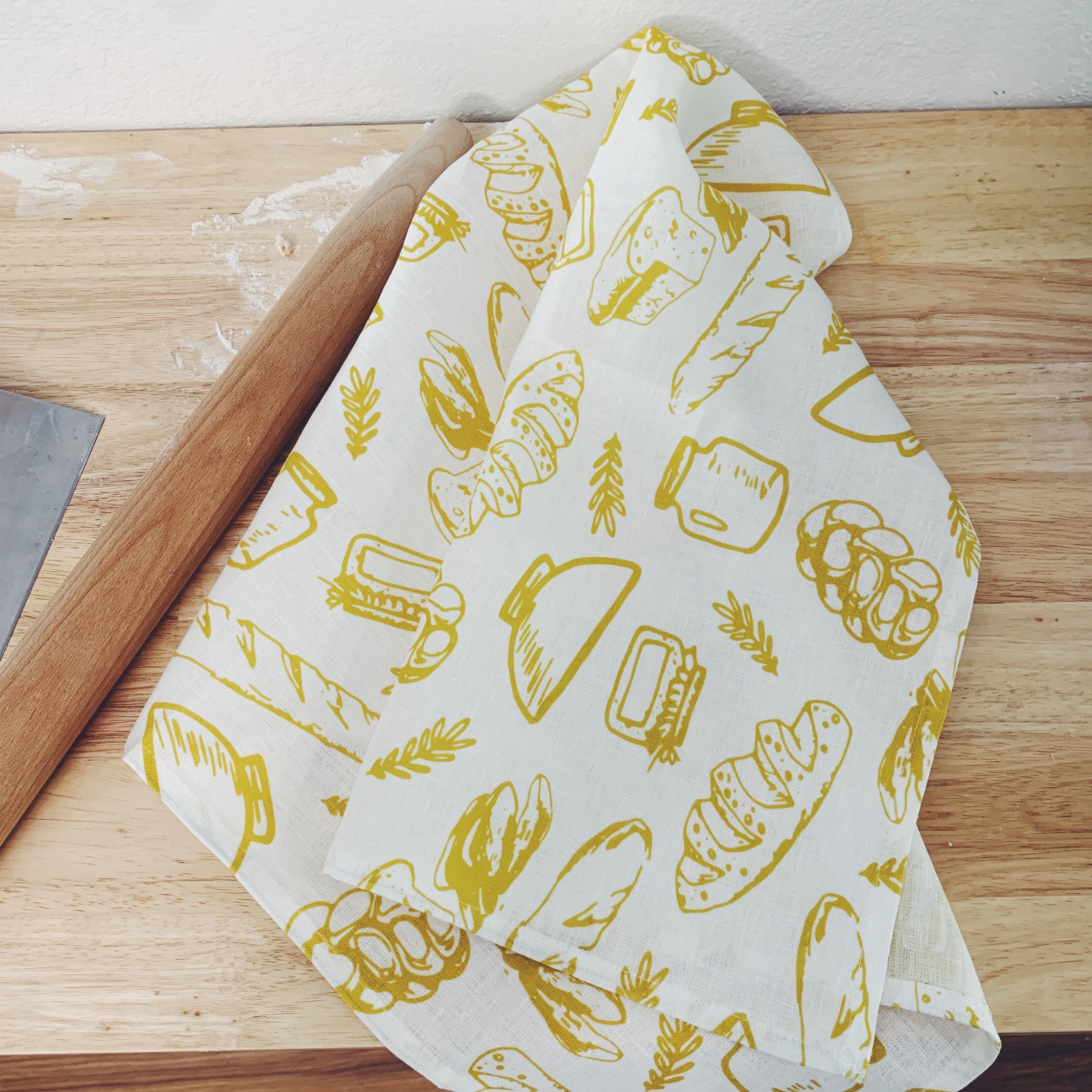 100 Linen Bread Tea Towel Bread Gift Baker Gift Hostess Etsy