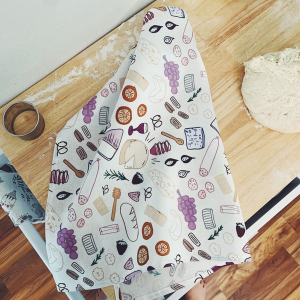 Bread Tea Towel Etsy
