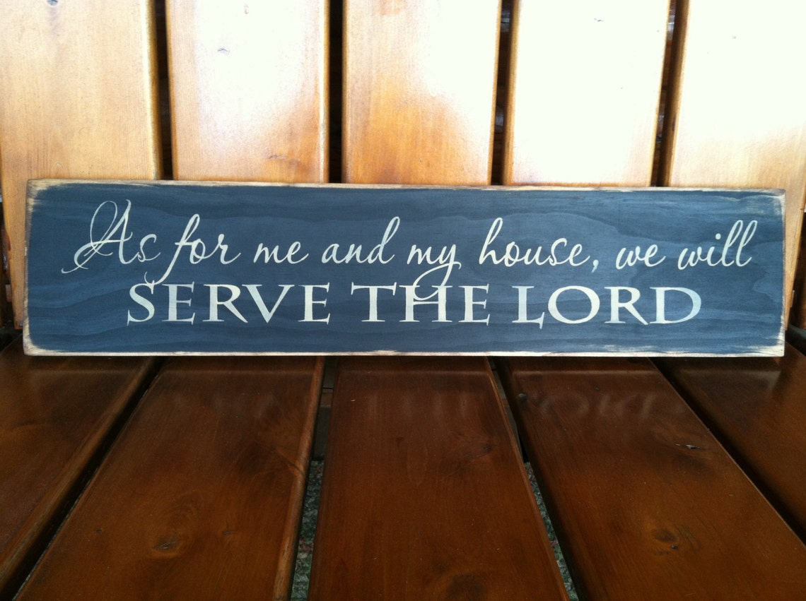 As for Me and My House We Will Serve the Lord Primitive | Etsy
