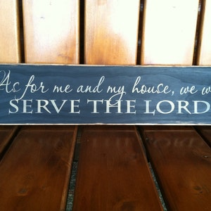 As for me and my house, we will serve the Lord primitive sign image 1