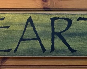 HEARTH sign - 24" x 5 1/2"