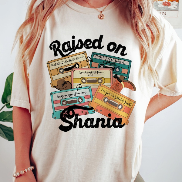 Raised On Shania Png, Country Music Png, 90's Country Png, Retro Music Lover Png, 90's Png, Cassette Tapes Png, Vintage Png