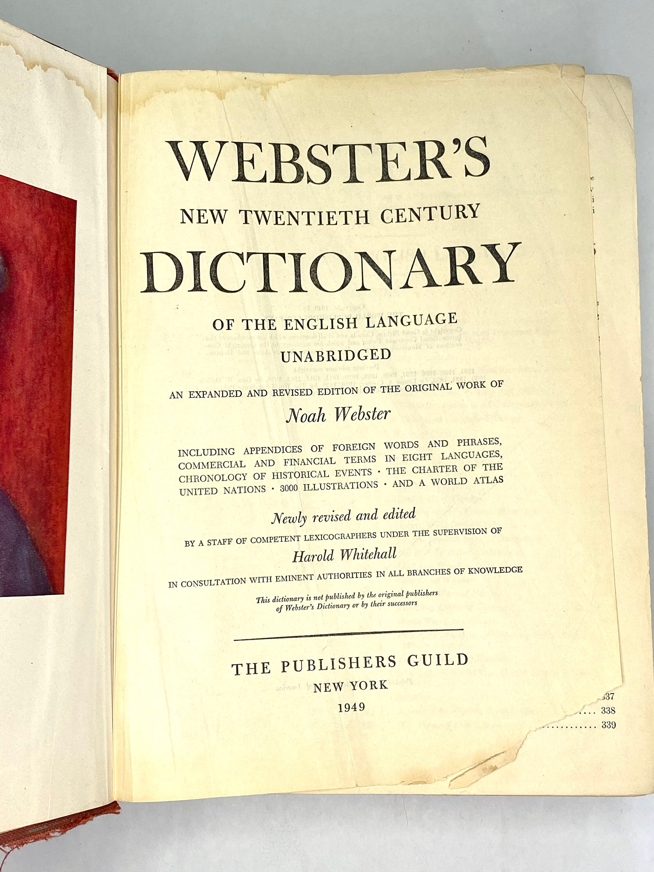 Webster's New Twentieth Century Dictionary of the English Language
