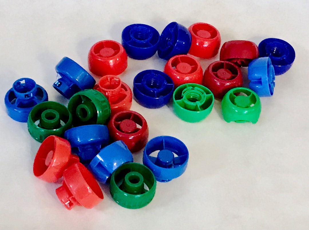 Upcycled Plastic Lids, Baby Food Pouch Caps, Plastic Caps, Plastic