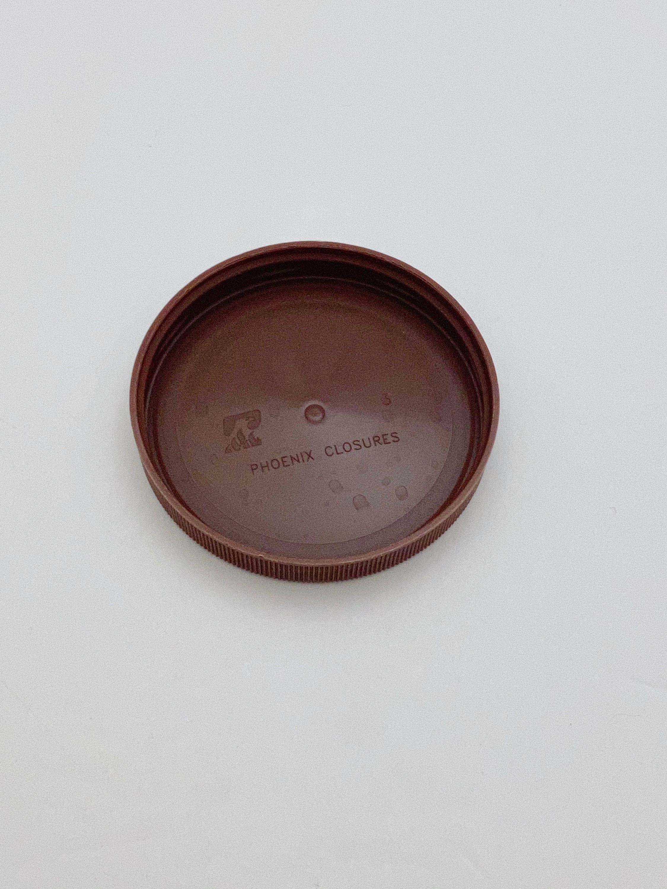 Upcycled Ovaltine™ Plastic Craft Jars in Frosted White With Brown or