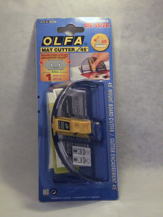 Olfa Matt Cutter 45 Degree Mat Cutter Model Mc 45 2b 45 Etsy