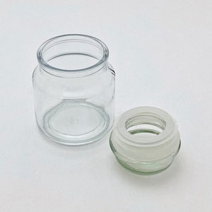 Small Clear Glass Jar with Lid for Candle Making, Storage, Crafts, Gift Jar