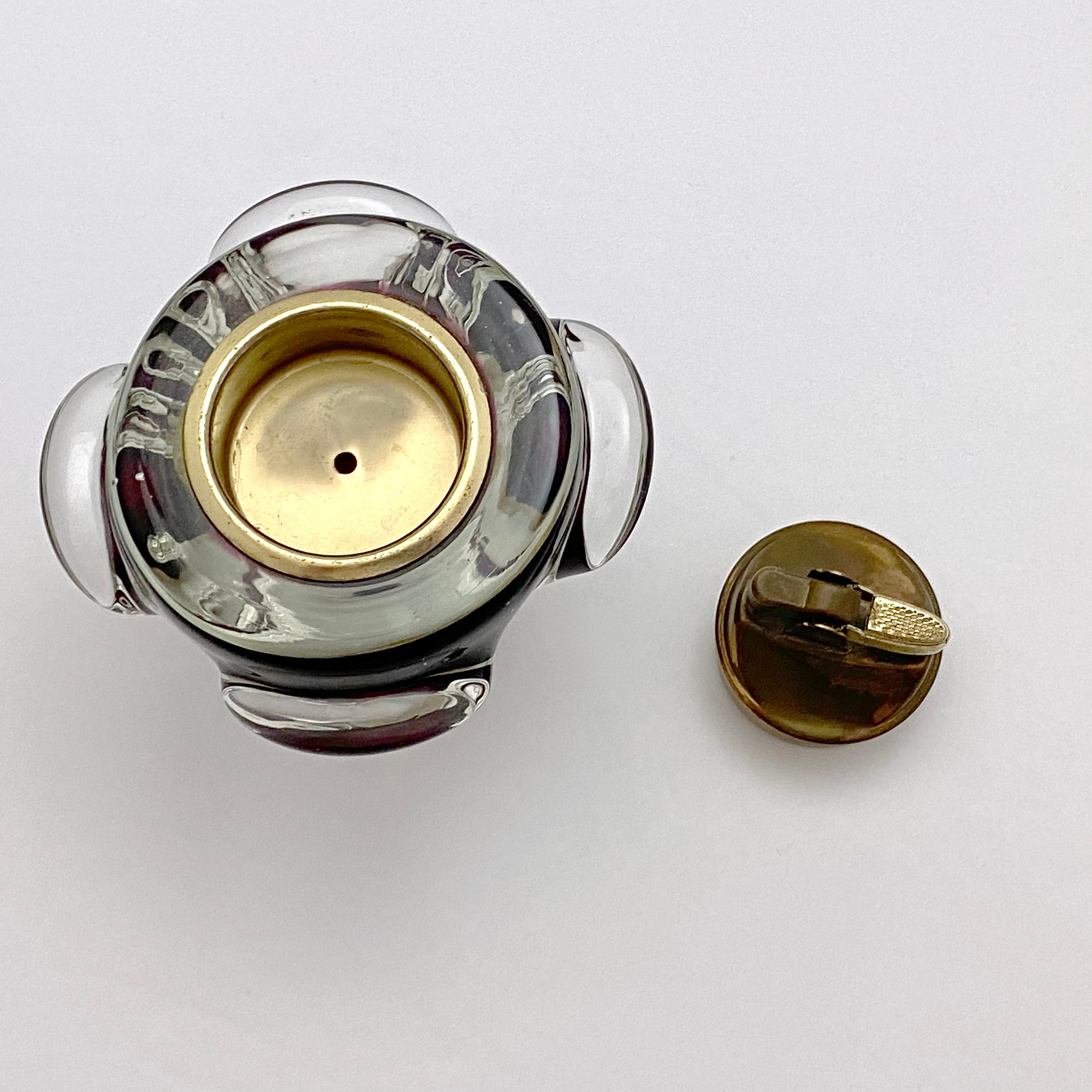 Vintage Murano Glass Table Top Lighter in Ruby Red, Genuine