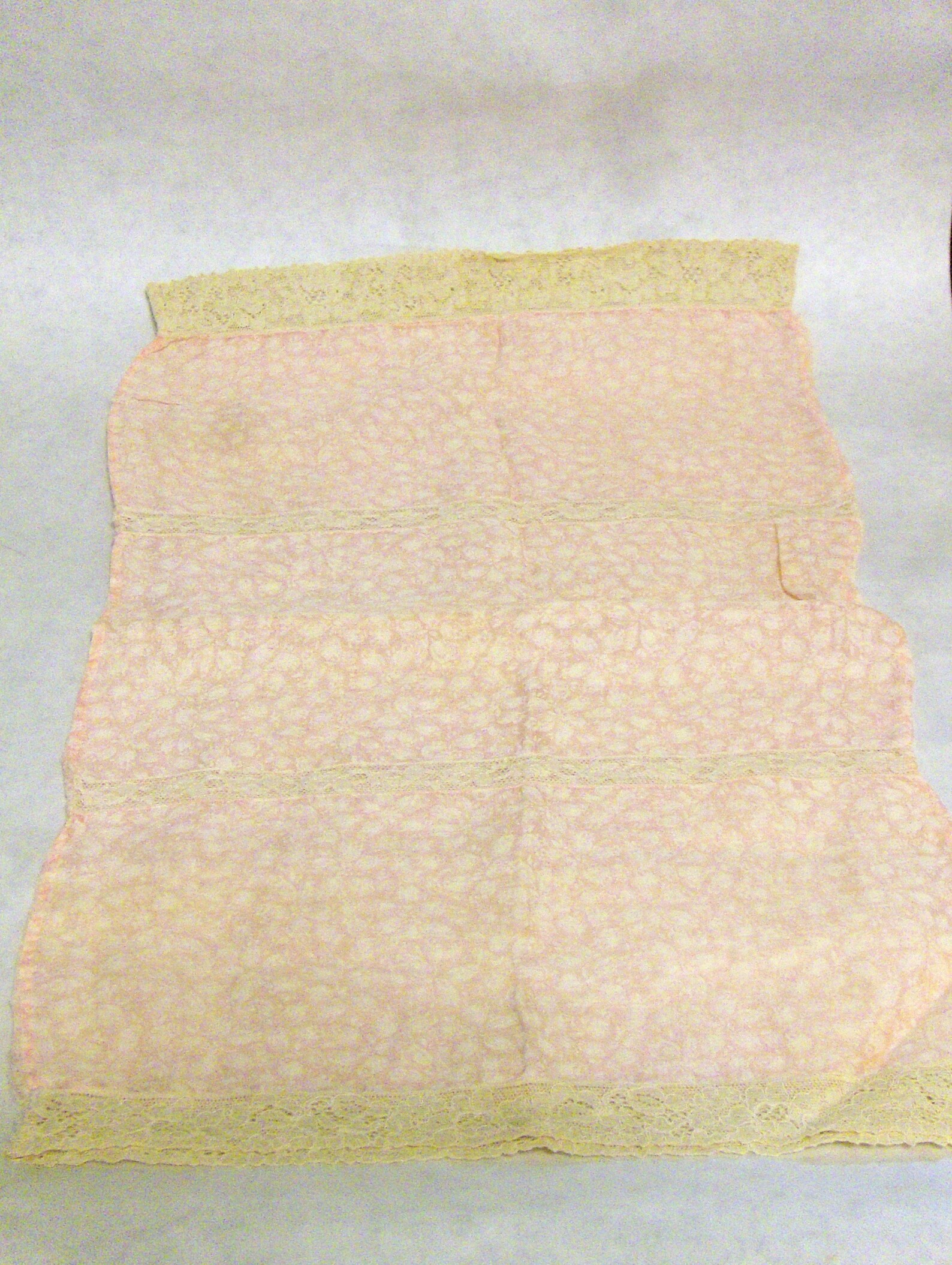 VINTAGE Boudoir Pillow Sham Small Pillow Sham Pink and Beige Etsy
