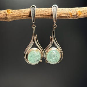 Aquamarine Earrings - Artisan Handmade Earrings - OOAK