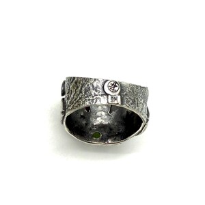 Australian Opal Ammolite Ring: Sterling Silver Artisan Ring, Size 7 1/2 - 7 3/4 Bild 20