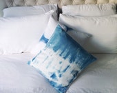 Hand Dyed Indigo Shibori Cushion