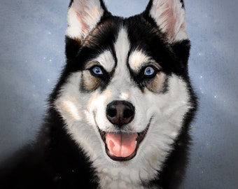 Realistic Digital Custom Pet Portrait (detailed) of 1 animal (bust), no background | dog, cat, horse, rabbit, bird, wildlife, canine, feline