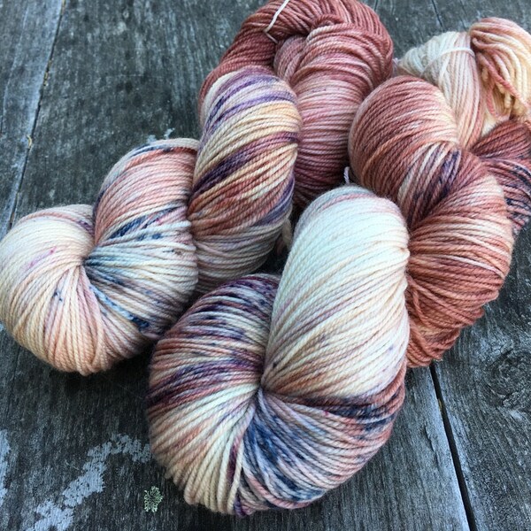 Hand dyed yarn Dandy sock -'Bear paws'