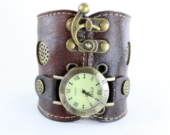 Women's watch, gothic watch,Boho leather watch,Vintage watch,Retro watch, Steampunk watch, Designer watch,Fashion watch ARISTOCRAT 3