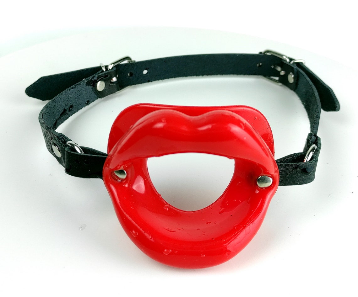 Oral Mouth Gaglip Shape Mouth Gag Silicone Gagleather Mouth Etsy UK
