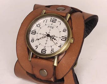 Damenuhr, Vintage Uhr, Retro Uhr, Steampunk Uhr, Designer Uhr, Modeuhr Geflochtenes Band