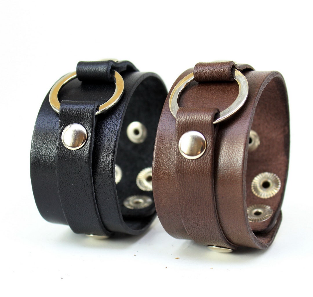 Bracelet En Cuir Pour Fils Avec Gravure 'Fils' - Cadeau Anniversaire, Noël Ou Saint-Valentin - Pour Garçon, Mari