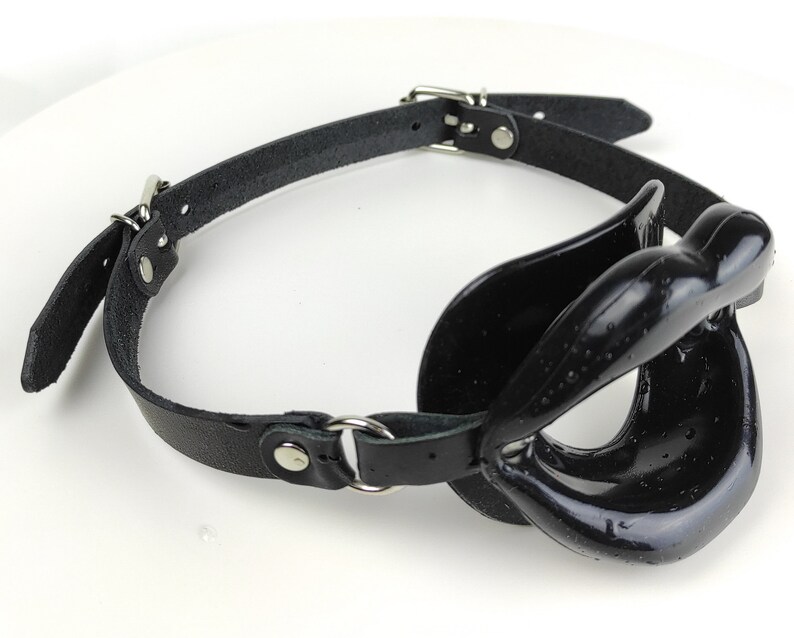 Oral Mouth Gaglip Shape Mouth Gag Silicone Gagleather Mouth Etsy