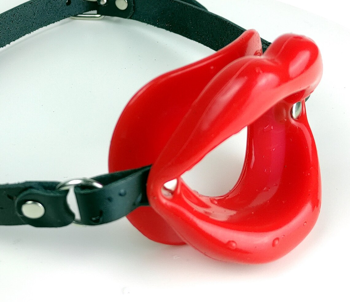 Oral Mouth Gaglip Shape Mouth Gag Silicone Gagleather Mouth Etsy UK