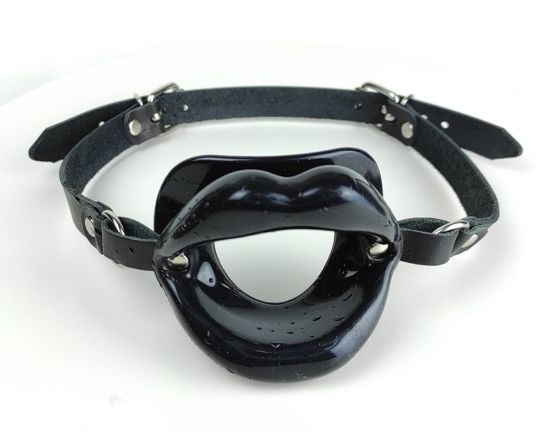 Oral Mouth GagLip Shape mouth gag Silicone GagLeather mouth Etsy