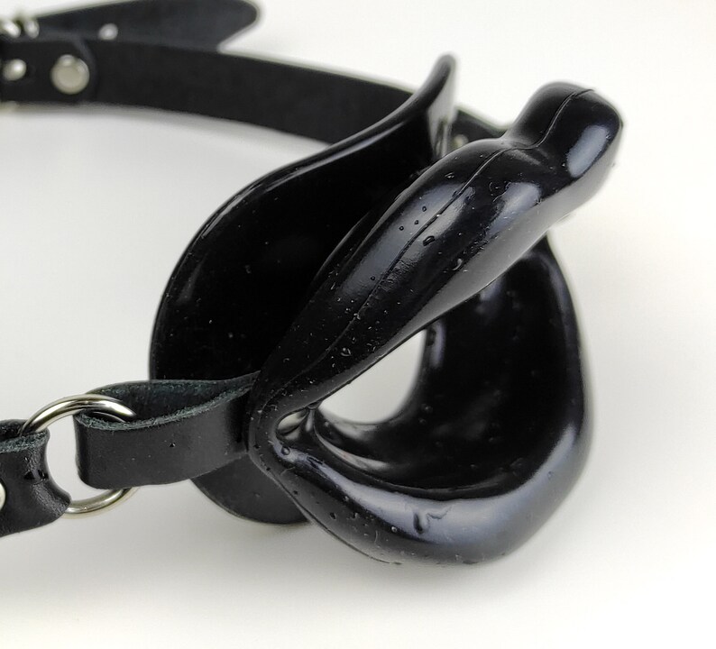 Oral Mouth Gaglip Shape Mouth Gag Silicone Gagleather Mouth Etsy