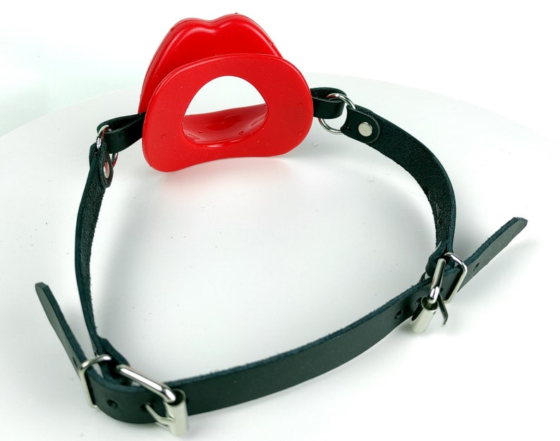Oral Mouth Gaglip Shape Mouth Gag Silicone Gagleather Mouth Etsy