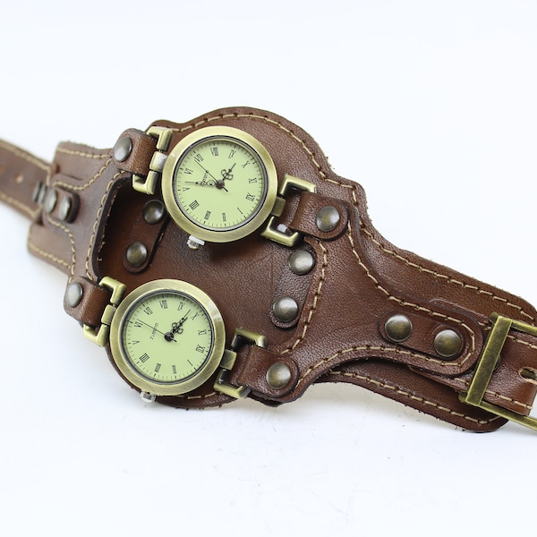 steampunk wrist watch/wrist watch bohemian watch/Women's watch/Steampunk watch, Designer watch,Fashion watch dual watches  Aristocrat 10