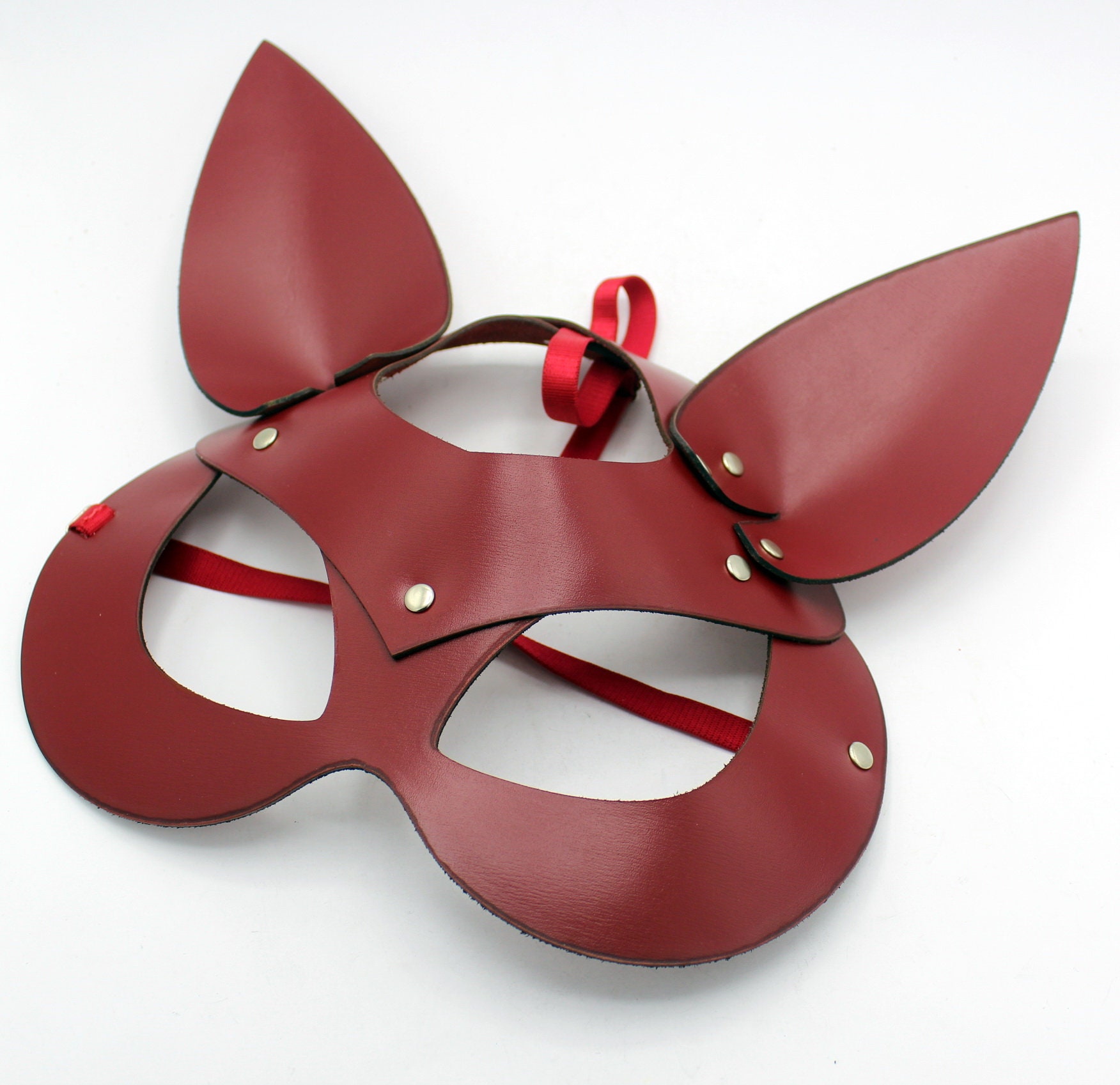 Leather Maskleather Mask Woman Leather Mask Fetish Adult Etsy