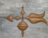 Weathervane Wall Decor Horse Rider in Hammered Naturally Aged Copper