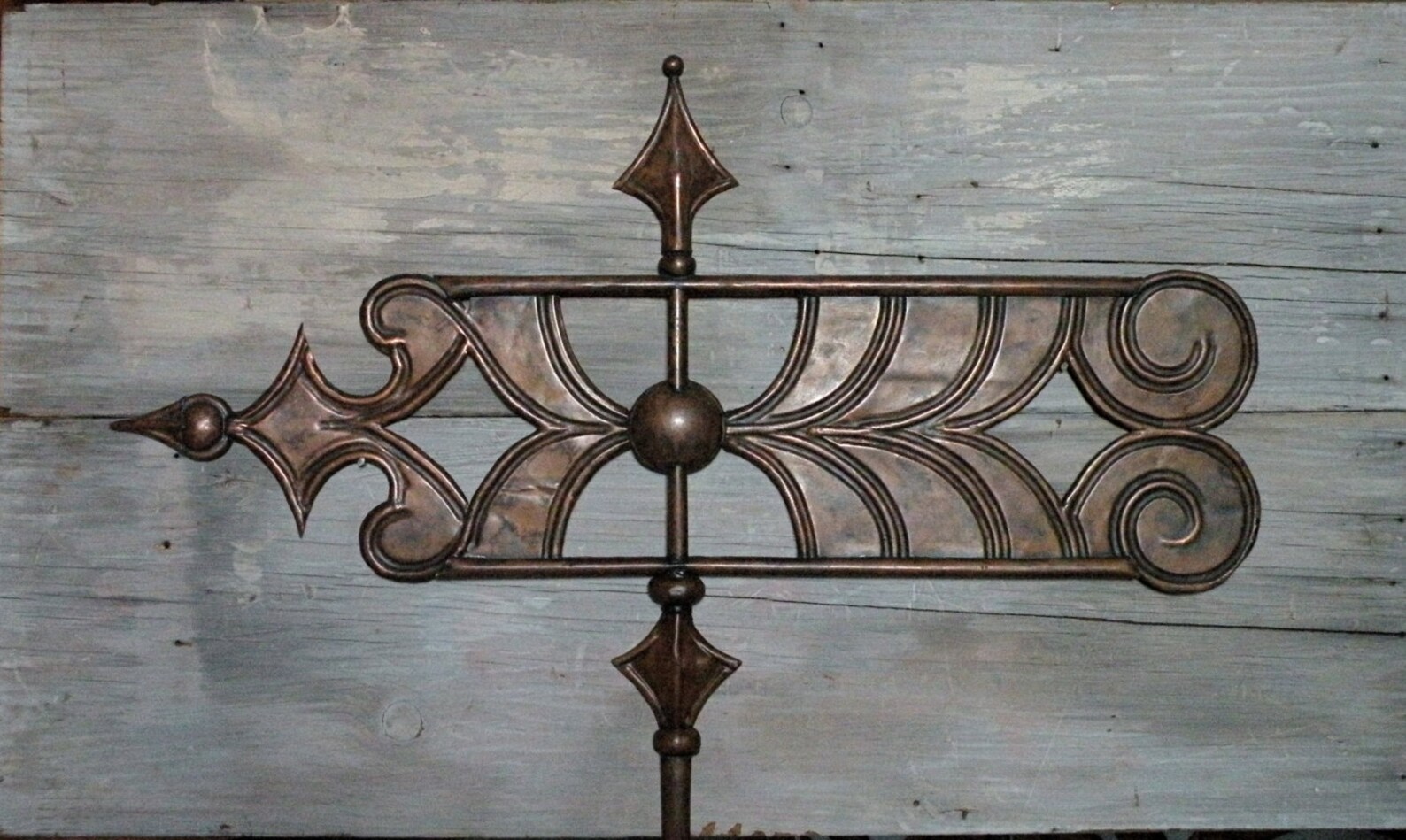 Weathervane Antiqued Copper Wall Decor Windvane Style Etsy
