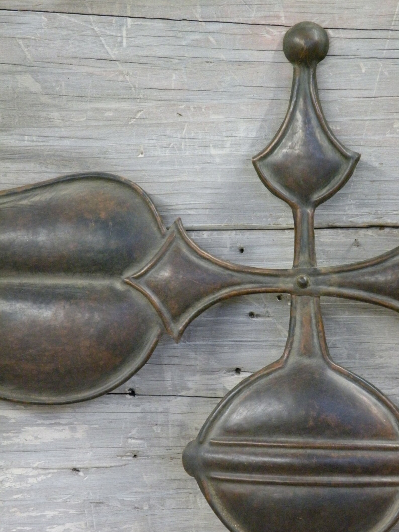 Weathervane Wall Decor Stylized Arrow in Hammered Antiqued | Etsy