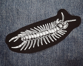Parche de ciempiés: Parches de algodón serigrafiados para coser en chaquetas, vaqueros / Parches góticos, punk, ocultistas y de terror de ToothXNail