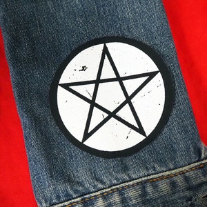 Occult Pentagram Patch - pentacle, star, punk patch, gothic patch, pagan patches, wicca, witchcraft, witchy, goth, patches for jackets