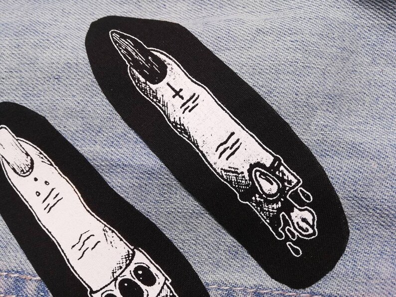 Finger Patches Set Horror Patches Gothic Witchy Punk Etsy UK