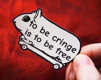 Cringe sticker | pro joy, akward, Punk internet stickers by ToothXNail