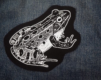 Parche de rana: Parches de algodón serigrafiados para coser en chaquetas y vaqueros / Parches góticos, punk, ocultistas y de terror de ToothXNail