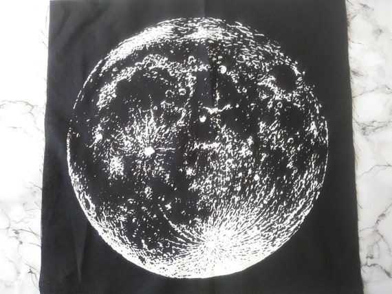 Full Moon Back Patch Lunar Backpatch, Space, Large Patches for