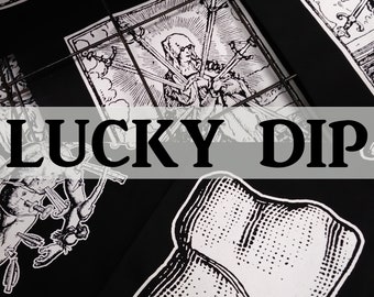 Lucky Dip - Free post UK - Occult patches, gothic grab bag, medieval, witch, horror large patch, punk patch, jackets, metal, biker, goth