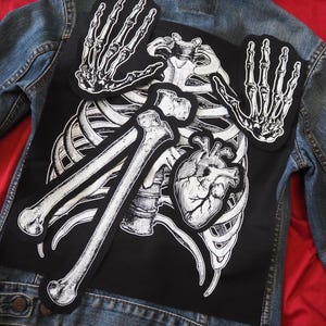 Set di toppe anatomiche: toppe in cotone serigrafate da cucire per giacche e jeans / toppe Goth Punk Occult Horror di ToothXNail
