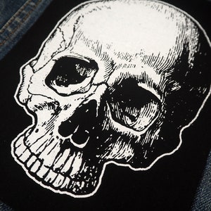 Skull Patch - horror patches, punk patch, skeleton, death patches, satanic, black metal, patches for jackets, back patch, large