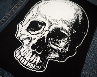 Skull Patch - horror patches, punk patch, skeleton, death patches, satanic, black metal, patches for jackets, back patch, large