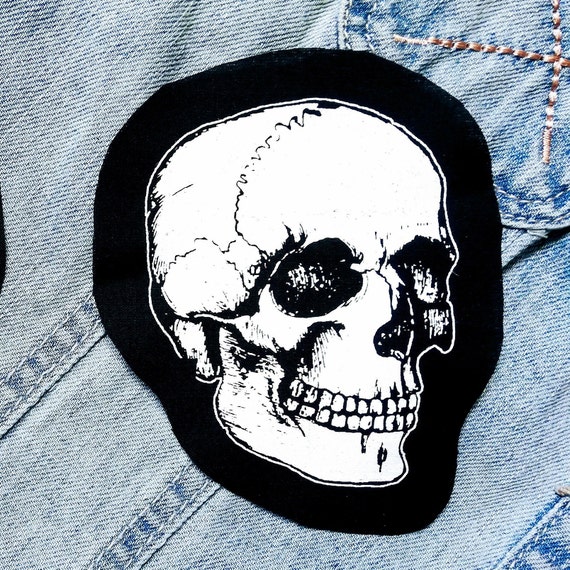 Occult Wolf Skull Patch Goth Patch, Pagan Patches, Witch, Sew on Patch,  Voodoo, Wicca Screen Printed Patch, Punk Patches for Jackets, 
