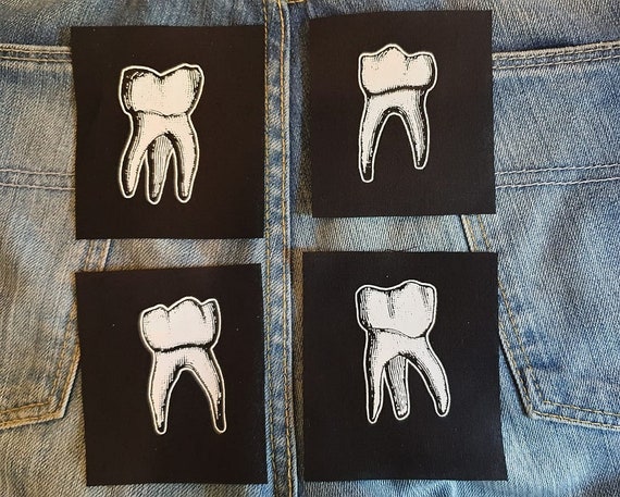 Occult Tooth Patches Wisdom Teeth Punk Patch Goth Patch 