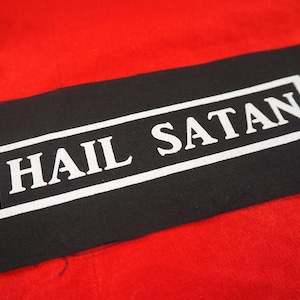Hail Satan Patch - satanism, devil patch, satanic patch, punk, The Last Podcast on The Left, lpotl, horror patch, occult Patches for jackets