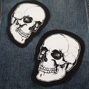 Skull Patches - horror patches, skeleton, anatomy, death, goth, witchy, sew on patch, punk patch, occult, patches for jackets, memento mori