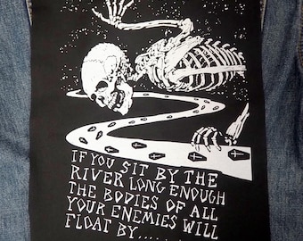 Revenge Back Patch: Siebbedruckter Rückenaufnäher aus Baumwolle für Jacke, Jeans, Jacke, Jeans Goth Punk Okkulter Horror Patches von ToothXNail