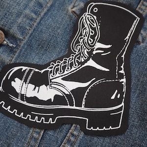 Parche para botas: Parche de algodón serigrafiado para coser en chaquetas y vaqueros / Parches góticos, punk, queer, de cuero y lesbianas de ToothXNail