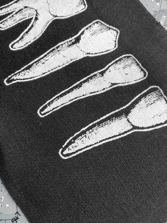 Occult Tooth Patches Wisdom Teeth, Punk Patch, Goth Patch, Pagan Patches,  Witch, Sew on Patch, Horror Patch for Jacket, Skull Pagan, Molar 